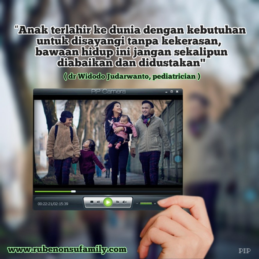 Kalimat Inspiratif Keluarga, Ruben Onsu dan Anak anak&nbsp;Tercinta
